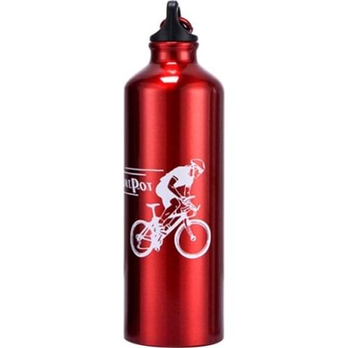 750ml Water Bottle Sports Cycling Camping Bicycle Sports Aluminum Alloy Water Bottle Outdoor Riding Sports Kettle 750ml