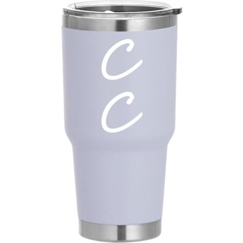 CC Double wall stainless steel mug cup water bottle car cup print logo mug