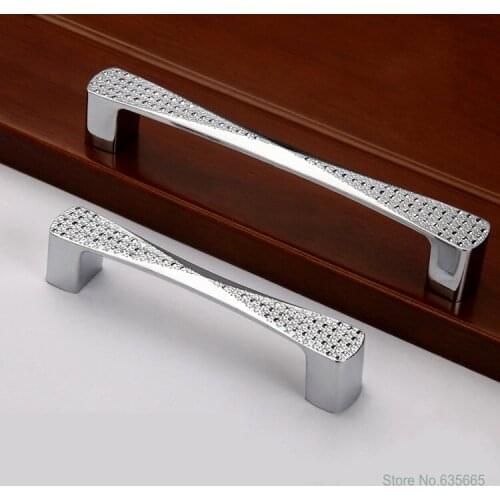 Modern Zinc Alloy Furniture Hardware Handles Wardrobe Knobs Drawer Kitchen Cabinets Cupboard Dresser Pull Door Accessories