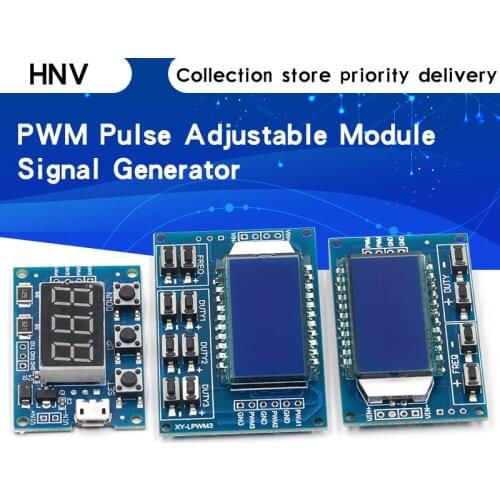 Signal Generator PWM Pulse Frequency Duty Cycle Adjustable Module LCD Display 1Hz-150Khz 3.3V-30V PWM Board Module