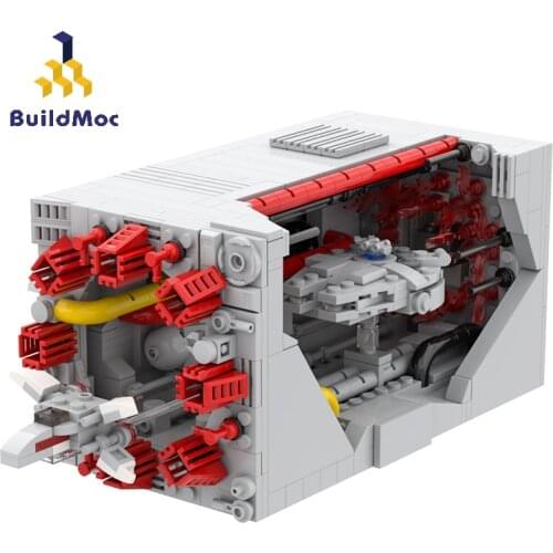 MOC Creator Space Rocket Base Shuttle Satellite Set Ideas Space Station Interstellar mini Spacecraft Building Blocks Toys Gifts