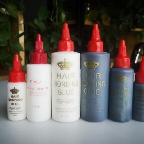 Hair glue for lace wig waterproof Hair Weft Bonding glue adhesives 1/2/oz ultra Hold hair bonding glue for lace frontal wig