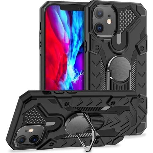 Magnetic Kickstand Case For iPhone 12 11 Pro Max X XS Max XR 6S 7 8 Plus SE 2020 Mini Shockproof Armor Car Holder Ring TPU Cover
