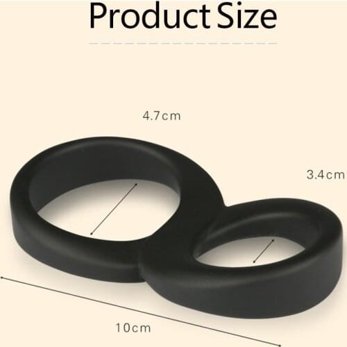 Mini Rings Double Cockring Delay Premature Ejaculation Penis Loop Lock Strapon Adult Sex Toys Product For Men Erotic Sex Shop