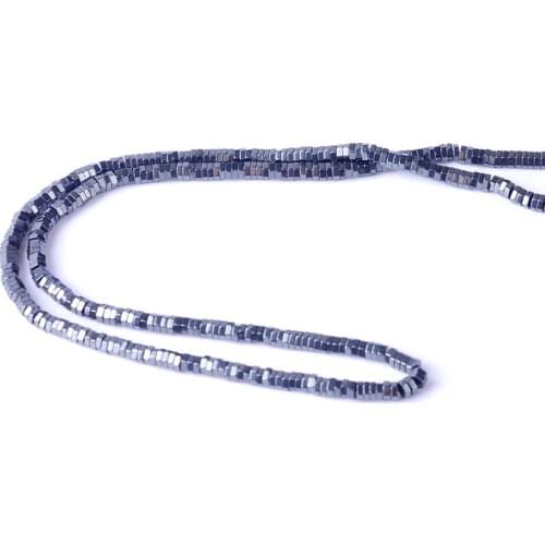 Natural stone Bright black Hexagon Nuts shape Loose Beads Hematite beads High quality For DIY Necklace Bracelet Jewelry Making