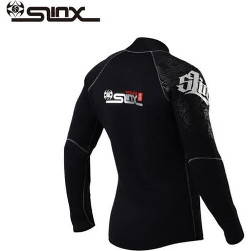 SLINX 5mm Neoprene Dive Jacket Wetsuit For Women Men Surfing Windsurfing Swimwear Waterski Water Craft Boating Wet Suit