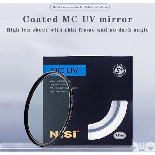NiSi coated MC UV mirror 67mm 77mm 40.5/49/52/55/58/62/72/82/86/105 micro SLR camera filter