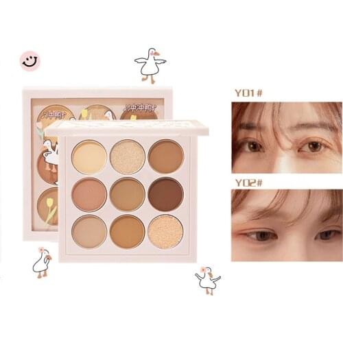 New Arrival Eye Shadow Palette 9 Color Matte Shimmer Glitter Pigment Sequins Women Beauty Cosmetic Eye Makeup Easy to Wear