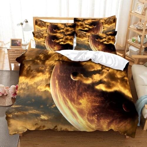 Fantasy Planet Bedding Duvet Cover Set 3d Digital Printing Bed Linen Fashion Design Comforter Cover Bedding Sets Bed Set