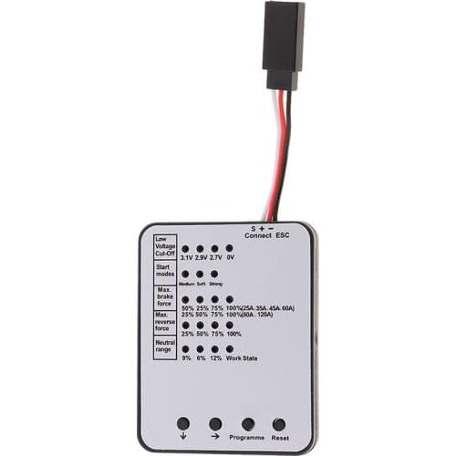 Programming Card For RC Racing Car Model Accs ESC Compatible 25A 35A 45A 60A 80A 120A ESC Electronic Speed Controller
