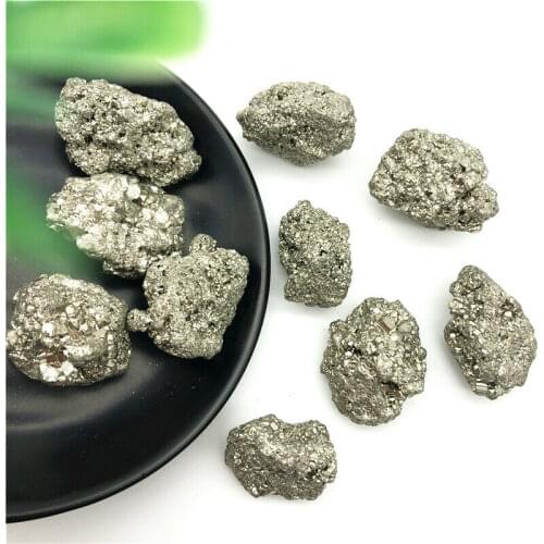 Drop Shipping 1pc Natural Iron Pyrite Cluster Crystal Stone Rough Display Specimen Minerals Natural Stones and Crystals