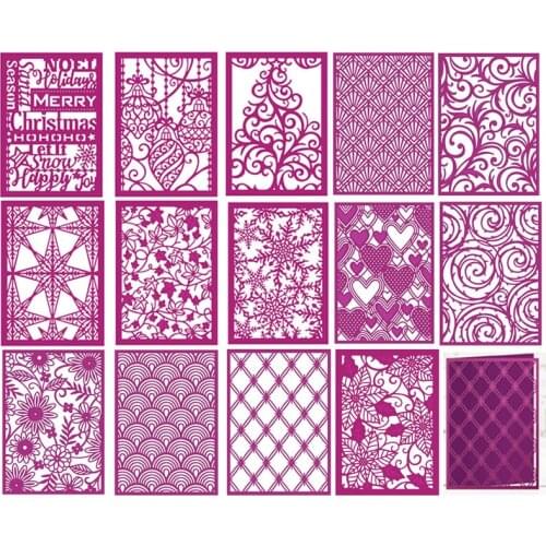 Christmas Noel Leaf Rectangle Frame Metal Cutting Dies Stencils For DIY Scrapbooking Decoration Embossing Supplier Handcraft Die