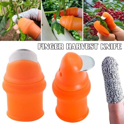 Thumb Cutter Separator Finger Tools Picking Device for Garden Harvesting Plant Gardening B1