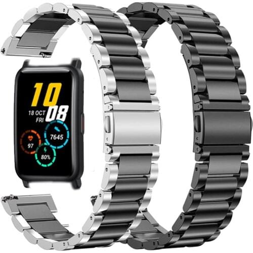 Stainless Steel Strap For Honor Watch ES Smart Watch Band Metal Bracelet Straps For Huawei Honor GS Pro/Magic 2 Wristband Correa