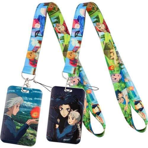 DZ2396 Anime Lanyard For Keychain ID Card Cover Pass student Mobile Phone USB Badge Holder Key Ring Neck Straps Accessories
