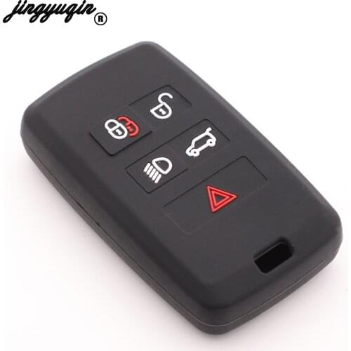 For Range Rover Velar Discovery 5 For Jaguar E-Pace Silicone Remote Key Case Fob Shell Cover Skin 2018 2019