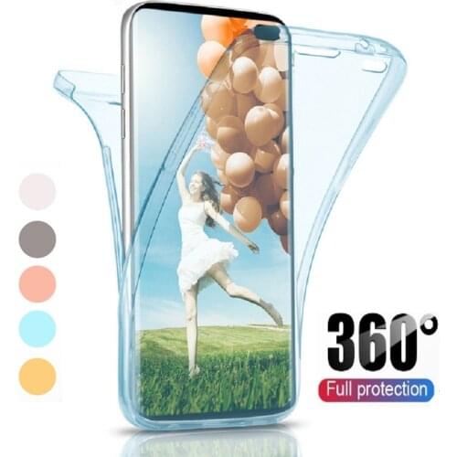 360 Full Body Silicone Case for Samsung J4 Core J6 Plus J8 J530 J730 J330 Double Clear Cover Galaxy J2 Pro J3 J5 J7 Prime Bumper