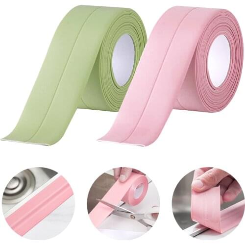 For Bathroom Kitchen 3.2m Shower Sink Bath Sealing Strip Tape Caulk Strip Self Adhesive Waterproof Wall Sticker Sink Edge Tape