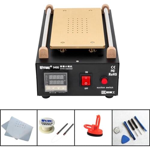 7inch Built-in Pump Vacuum Glass LCD Screen Separator Machine For Glass LCD Touch Screen Refurbished Uyue 948Q
