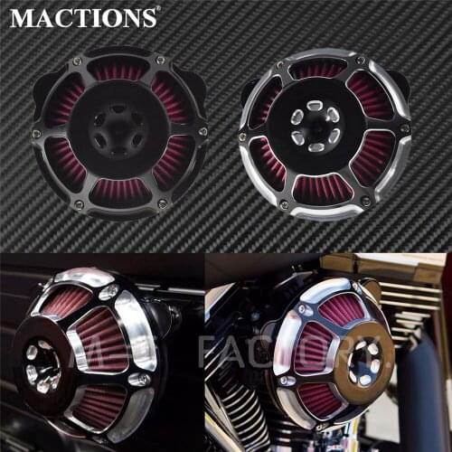 Motorcycle Air Filter Intake Air Cleaner For Harley XL Sportster 883 1200 Touring Street Glide Road King Dyna Softail Fat Boy