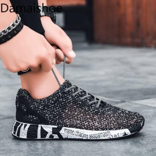 Vulcanized Shoe Summer Men Sports Leisure Running Trendy Korean Style Breathable Deodorant Hollowed-out Mesh Surface Mens Shoes