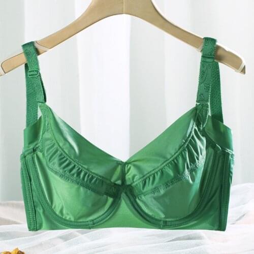 Womens Smooth Seamless Minimizer Bra Full Coverage Non Padded Underwire Female Ultra Thin Silky Lingerie 34 36 38 40 42 44 C D E