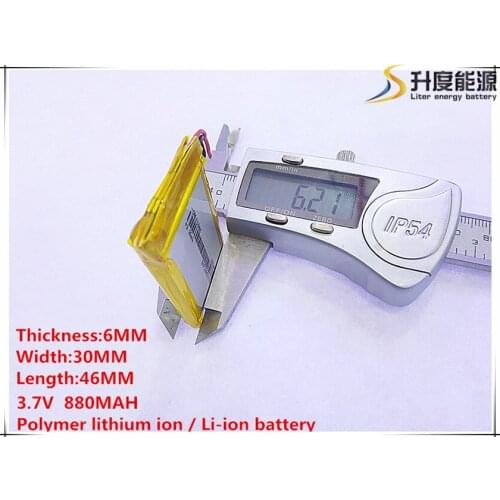 10pcs [SD] 3.7V,880mAH,[603046] Polymer lithium ion / Li-ion battery for TOY,POWER BANK,GPS,mp3,mp4,cell phone,speaker