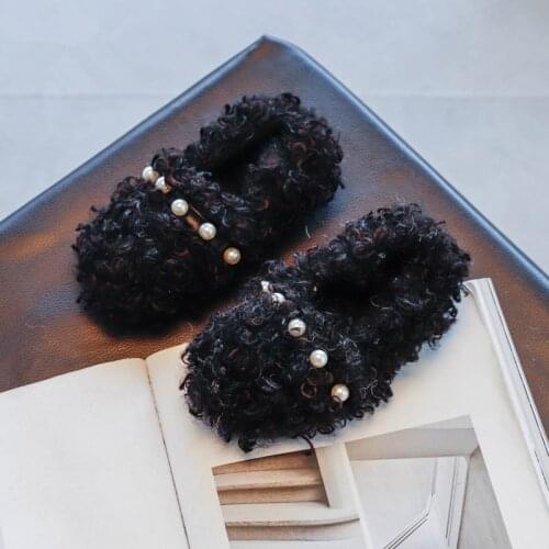 2020 Baby Flat Shoes Baby Winter Kids Shoes New Fashion Girls Soft Bottom Plush Warm Shoes Girls Cotton Slippers Shoes Size26-36