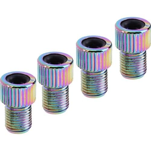 4pcs MTB Bike Valve Adapter Presta To Schrader Wheels Gas Nozzle Tube Converter Mountain Bicycle Pump Connector Adapter