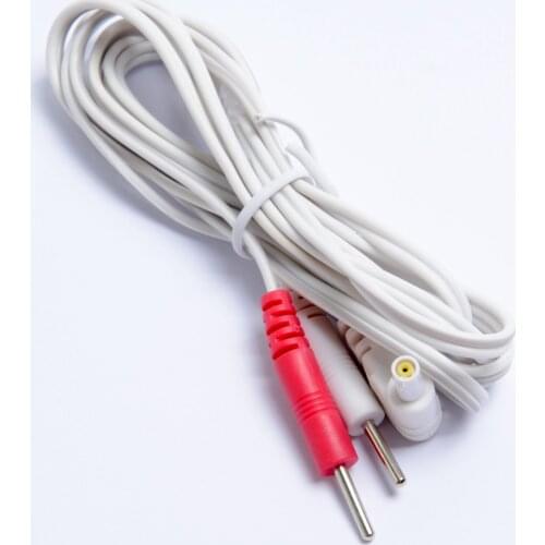 4 Pieces Replacement Jack DC Head 2.35mm Electrode TENS Unit Lead Wires Connector Cables