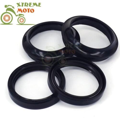 49*60*10 Motorcycle Front Fork Damper Oil Seal and Dust Seal Cover For SUZUKI RM125 RM250 1996 1997 1998-2000 DRZ400E DRZ400S