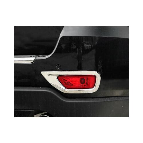 ABS Chrome Rear Fog Light Lamp Cover Trim 2pcs for Jeep Grand Cherokee 2011-2020