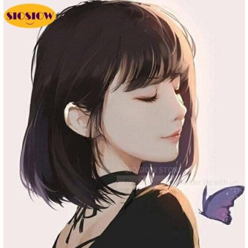 DIY 5d Diamond Painting Beauty Girl Anime Cross Stitch Full Square Drill 3D Daimond Embroidery Decor Home Unique Gifts For Women