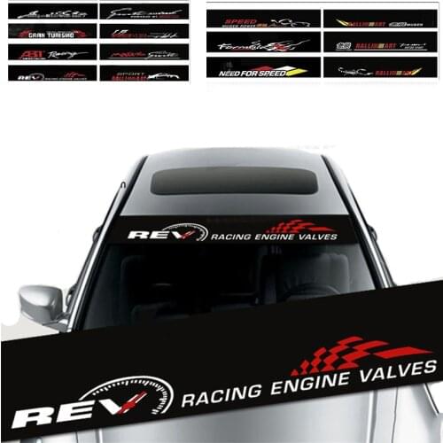 Car Front Rear Windshield Decal Sticker For Mitsubishi ASX Lancer 10 9 Outlander Pajero Suzuki Swift Grand Vitara SX4 Vitara