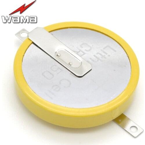 20pcs/lot CR2450 Button Cell Coin Batteries 3V 180 degree 2 Feet Welding Solder Pins Wristband Watch Accessories Replace battery
