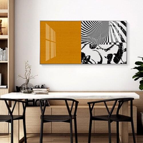 White and black Zebra pattern Wall Art Canvas Abstract Painting Modern Home Decor Posters Prints Decorative Picture Living Room