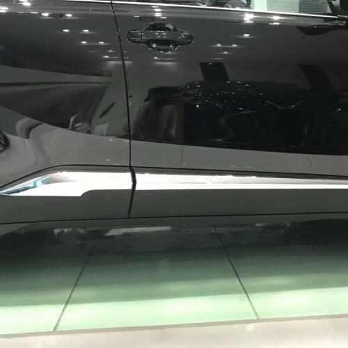 For Toyota C-HR CHR 2016 2017 Car Side Door Body Trim ABS Chrome Accessories 4P Auto Accessory Perfect Replacement