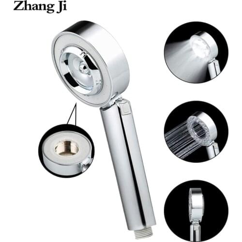 Zhangji Double-sided High Pressure Showerhead Rain and Spray Mode Detachable Shower Sprayer Nozzle with Container for Shower Gel