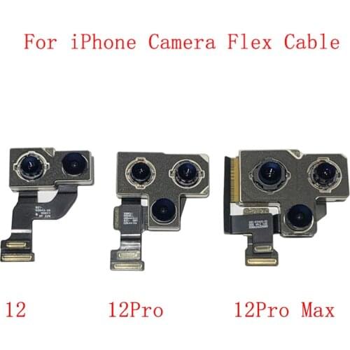 Back Rear Front Camera Flex Cable For iPhone 12 12Pro 12Pro Max 12 Mini Main Big Small Camera Module Repair Replacement Parts