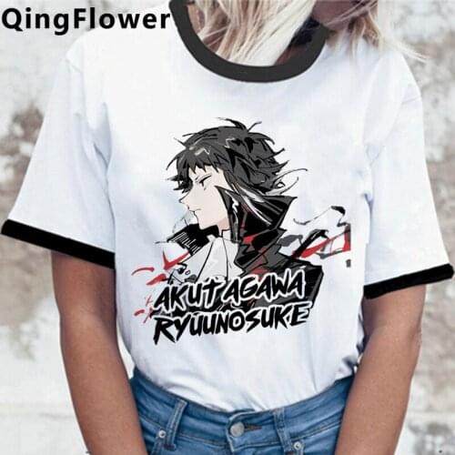 Bungou Stray Dogs top tees t-shirt women casual vintage plus size ulzzang harajuku kawaii t shirt top tees vintage