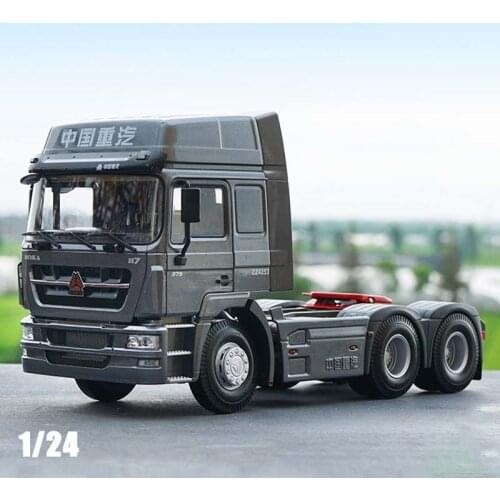 1:24 Trailer Head SINOTRUK H7 Alloy Transporter car Diecast Vehicle Model Toys Adult Gift Metal Accessories Truck Traction Parts