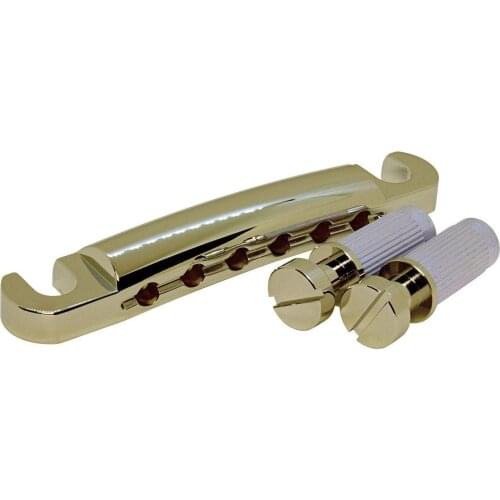 Gotoh GE101Z Zinc Diecast Guitar Tailpiece with Posts, Gold