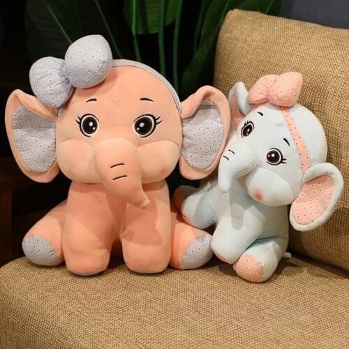 30-50CM Elephant Infant Plush Doll Kids Sleeping Back Cushion Plush Toys Baby 's Playmate Accompany Pillow Baby Plush Doll Gift