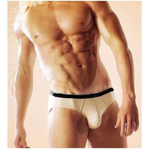 New Arrival Mens Briefs Male Underwear Low Waist Sexy Nylon Underpants U Convex Pouch Boy Breathable Shorts Bottoms