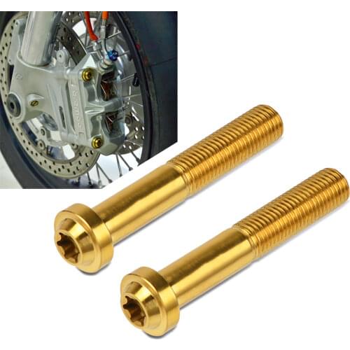 M10x1.25 GR5 Titanium Alloy Brake Caliper Mounting Bolt Universal For Motorcycle Titanium Brake Caliper Mounting Bolt