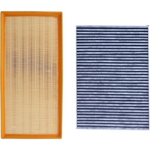 Cabin Filter Air Filter 2 Pcs for Audi Q7 4l 2006-2015 3.0tdi 3.6fsi 4.2tdi Model Built External Filter Set 7h0819631 7l0129620