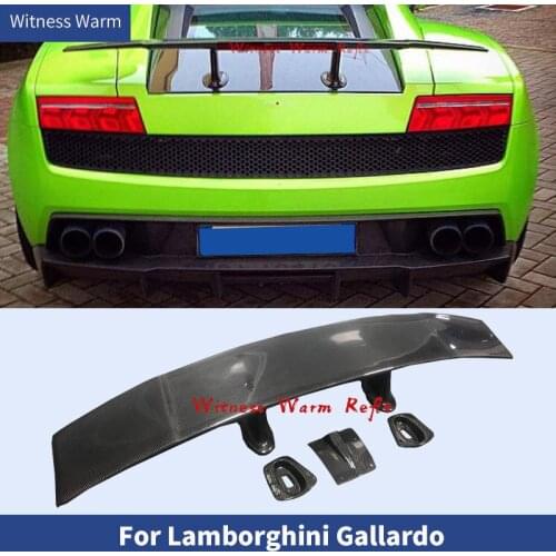 Carbon Fiber Racing Rear Wings Trunk Lip Spoiler Boot Lid body kit For Lamborghini Gallardo LP550 LP560 LP570 08-12
