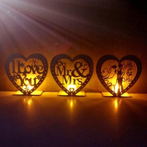LED Light Bridal Mr&Mrs Wedding Decoration Table Wedding Party Decoration Favor Supplies Wooden Wedding Ornaments