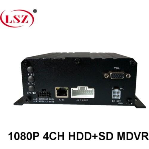 Dvr-Recorder Car-Dvr-Camera-System 4channel HDD 1080P Mobile DVR