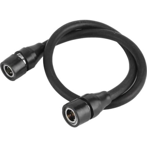 23.6in Tire Air Pump Inflator Hose Connector Double-End Air Pump Quick Connection Female Connector High-Pressure Resistant